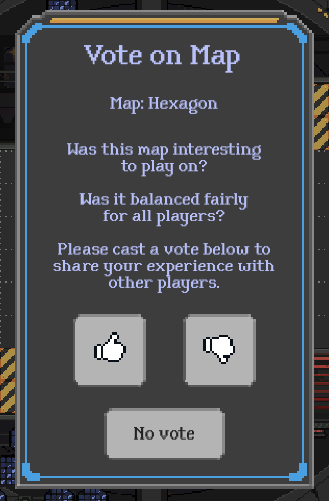 map voting popup